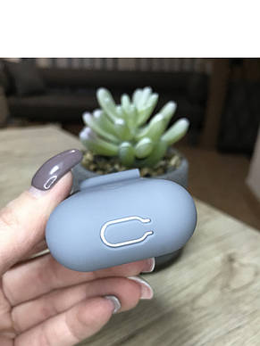 Чехол для Apple AirPods 1,2 Серый Silicone Case силіконовий чохол для Apple AirPods 1,2, фото 3