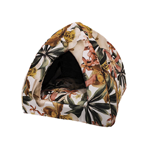 Будиночок для тварин Піраміда ,FRAGRANCE, (квіти) 43х43см, фото 1