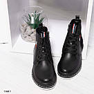 Чорні шкіряні зимові черевики 36,37, фото 6