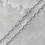 Ланцюжок срібний "Якір" чорнений, 60 см, 4 мм, фото 3