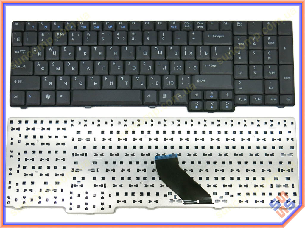 Клавиатура для ACER eMachines E528, E728 ( RU Black Матовая). - фото 1 - id-p1549399656