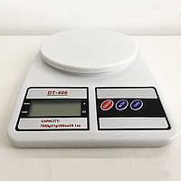 Весы кухонные электронные Domotec SF-400 с LCD дисплеем Белые до ZH-613 10 кг (WS)
