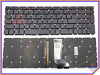 Клавиатура для ACER Nitro 5 AN515-41, AN515-42, AN515-51, AN515-52, AN515-53 ( RU Black, RED leter с