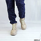 Жіночі зимові черевики бежевого кольору 36 р-р, фото 2