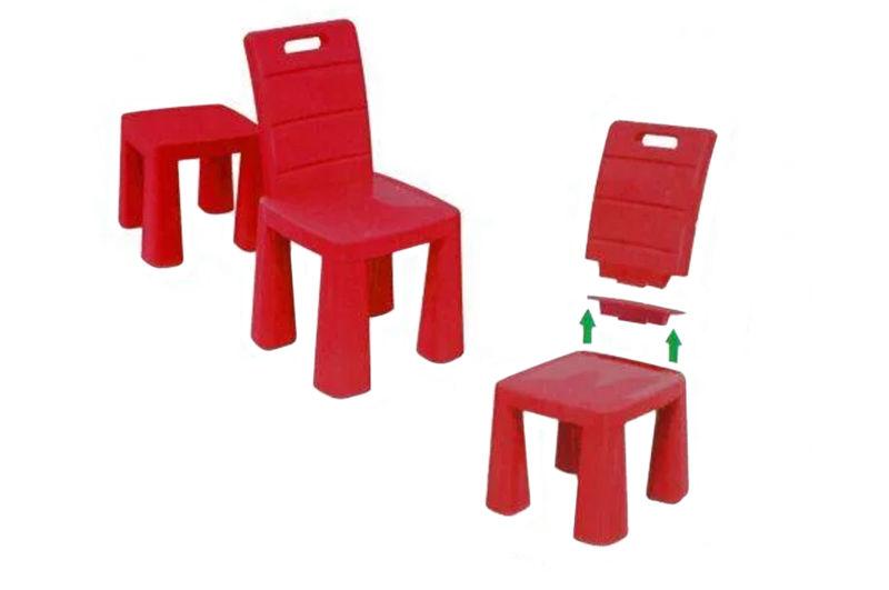 Дитячий стілець-табурет червоний DOLONI