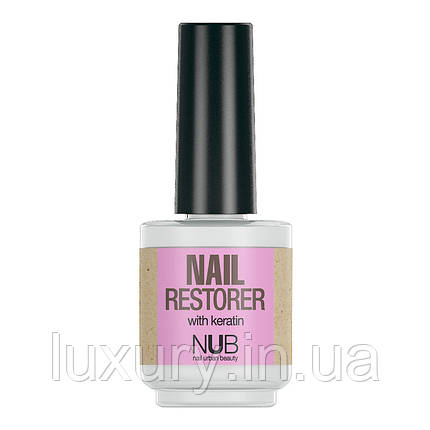 NUB Nail Restorer Засіб для відновлення нігтів з кератином, фото 1