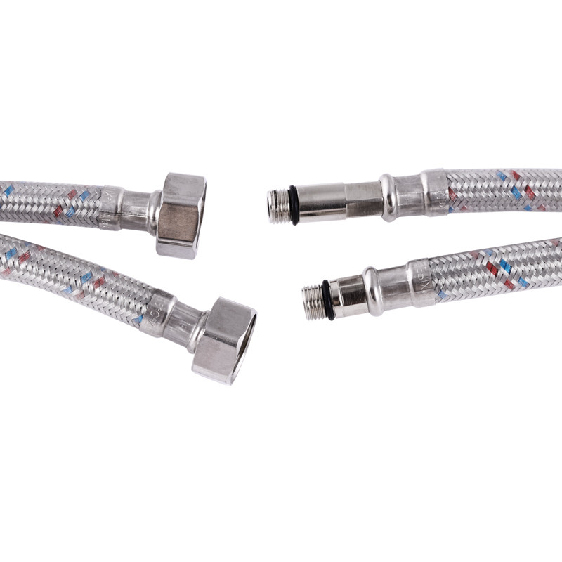 Купить Шланги для подключения смесителя (пара) ПВХ покрытие оплетка ...