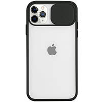 Чехол накладка CamShield для iPhone 12 Pro Max с шторкой камеры Матовый Черный