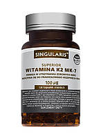 Витамин K2 MK-7 120 кап Singularis Superior Witamina K2 MK-7 США Доставка из ЕС