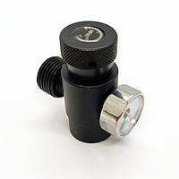 Перехідник з різьби TR21-4 на СП21.8 з манометром для виведення газу з балонів SodaStream