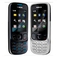 Телефон кнопочный на английском языке Nokia Classic 6303i с цветным экраном (черный, серебро)