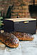 Хлібниця Kamille Чорний 35,5*21,5*19,5 см із нержавіючої сталі і бамбука KM-1119, фото 9