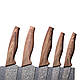 Набір ножів Kamille 6 предметів з нержавіючої сталі на підставці з мармуровим покриттям KM-5046, фото 4