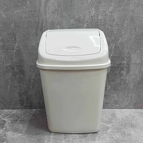 Відро для сміття Алеана 10 л біла троянда 122063