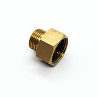 Перехідник з балона на редуктор CO2 – з великою різьби 26 мм (мама) на малу 21,8 мм (тато), накидна гайка