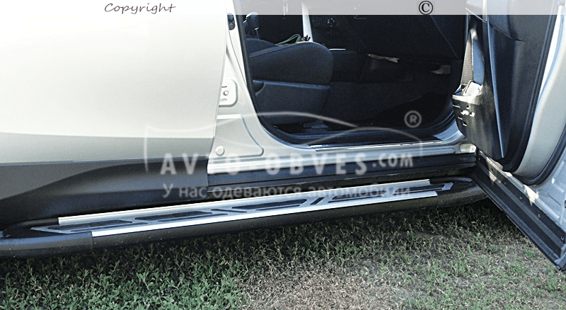 Боковые подножки Dacia Duster - style: Audi - цвет: серый - фото 6 - id-p42633361