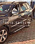 Бокові підніжки Hyundai Santa Fe 2013-2016 - style: Audi - колір: сірий, фото 5