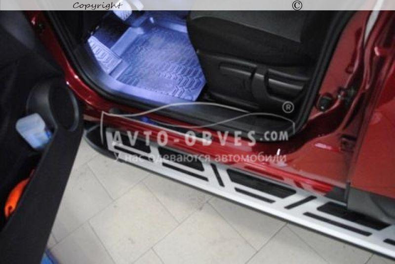 Боковые подножки Mitsubishi Outlander XL - style: Audi - цвет: серый - фото 4 - id-p5995759