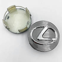 Ковпачок, заглушка в литі диски LEXUS (Лексус) 62 мм Сірий (42603-30550), фото 3