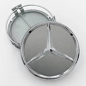 Ковпачки (заглушки) в литі диски Mercedes-Benz 75 мм. Сірі