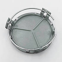 Ковпачки (заглушки) в литі диски Mercedes-Benz 75 мм. Сірі, фото 3