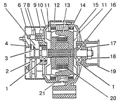 Генератор  31029,3110,3302 ( 406) 14В 110А (DECARO) 9422.3701000