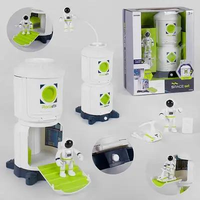 Набір космічний корабель для дитини Зі світловим звуковим ефектом і фігуркою космонавта В коробці 80103
