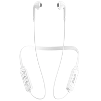 Беспроводные bluetooth наушники с микрофоном для бега и спорта DENMEN DL01 Белый