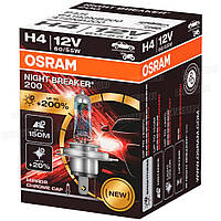 Автолампа OSRAM 64193NB200 H4 Night Breaker +200% 60/55W 12V P43T