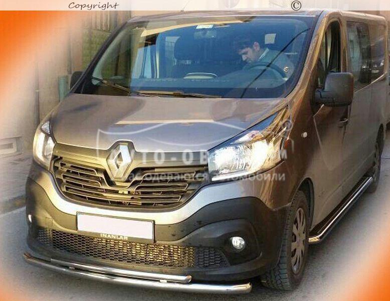 Подножки площадки Renault Trafic 2015-..., L1\L2 базы: - Д\б - основание Ø42 мм - фото 2 - id-p542730312