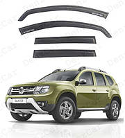 Ветровики Renault Duster 2010 (на скотче)\Дефлекторы окон Рено Дастер