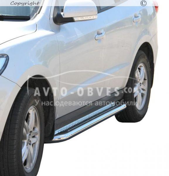 Подножки площадки Hyundai Santa Fe - основание Ø42 мм - есть 51 та 60 мм - фото 1 - id-p5995757