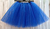 Подъюбник юбка-пачка синего цвета, 40 см