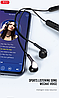 Бездротові навушники з мікрофоном bluetooth для бігу та спорту XO BS17 Чорний, фото 6