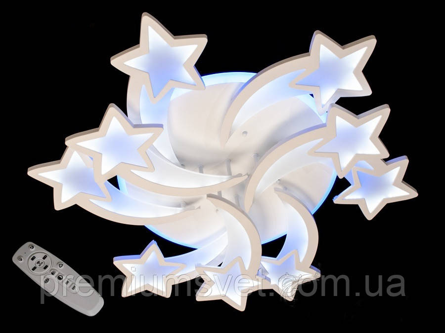 Люстра для дитячої кімнати 185W 8163/6+3 WH LED 3color dimmer, фото 1