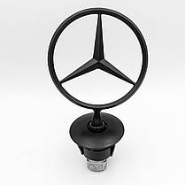 Емблема приціл для Mercedes-Benz (Мерседес) Чорна Матова, фото 3