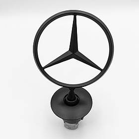 Емблема приціл для Mercedes-Benz (Мерседес) Чорна Матова