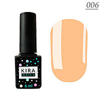 Гель-лак Kira Nails No 006 (насичений тілесний, емаль)