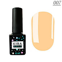 Гель-лак Kira Nails No007 — персиковий для френча, 6 мл