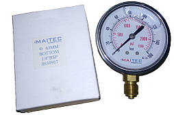 Манометр радіальний гліцериновий MAITEC (1/4") 0 - 160 бар