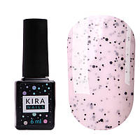 Гель-лак Kira Nails Чіа Пудинг №001 Ваніль (з крихтою), 6 мл