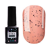 Гель-лак Kira Nails Чіа Пудинг №005 Абрикос (з крихтою), 6 мл