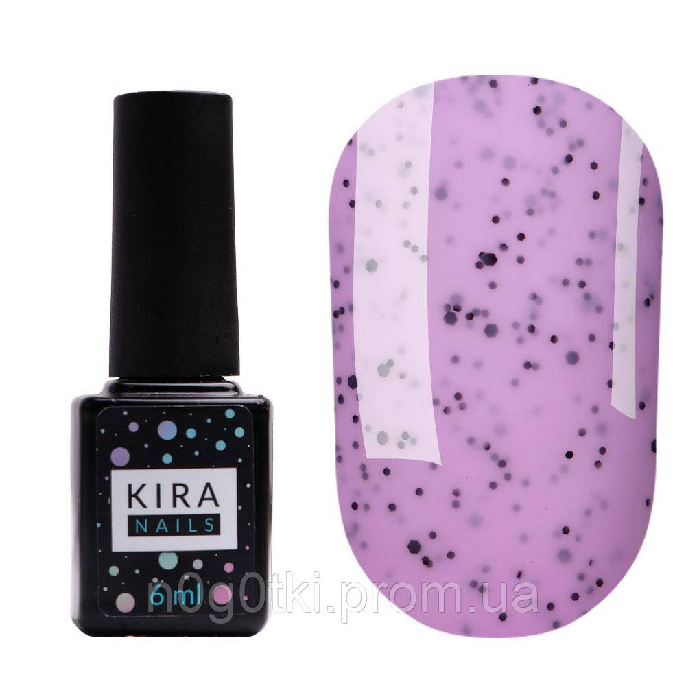 Гель-лак Kira Nails Чіа Пудинг №006 Чорниця (з крихтою), 6 мл