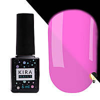 Гель-лак Kira Nails FLUO 006 (рожевий, флуоресцентний), 6 мл