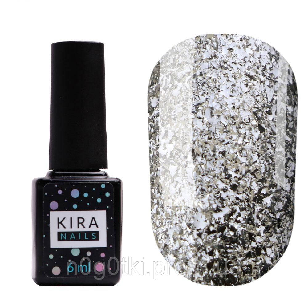 Гель-лак Kira Nails Shine Bright №001 (срібло)