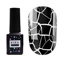 Гель-лак для кракелюра черный Kira Nails Crack Effect Black, 6 мл