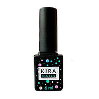 Топ Kira Nails No wipe Top Coat закріплювач для гель-лаку без липкого шару, 6 мл