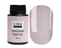 Камуфлирующая (френч) база для гель-лака Kira Nails French Base Opal № 001