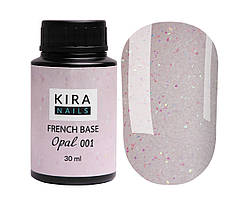 Камуфлювальна (френч) база для гель-лаку Kira Nails French Base Opal No 001
