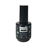 Топ Kira Nails No wipe Top Coat закрепитель для гель-лака без липкого слоя, 15 мл